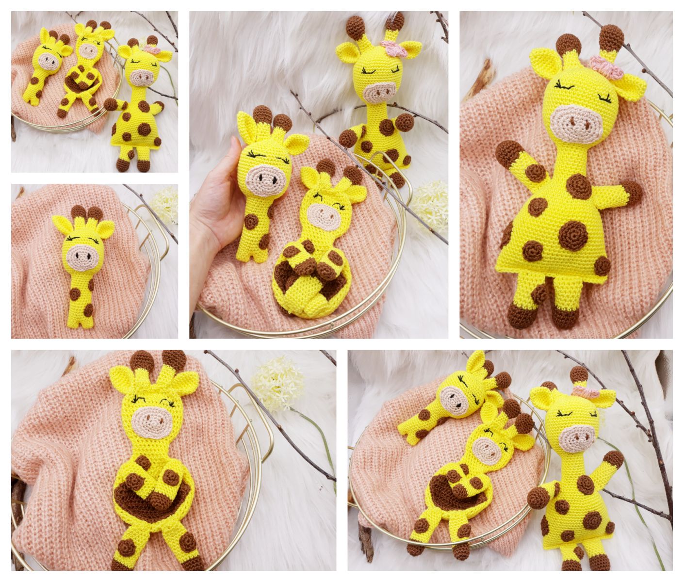 Blog-Inhaltsbild für 'Rassel Giraffe Gerta, kostenlose Häkelanleitung'